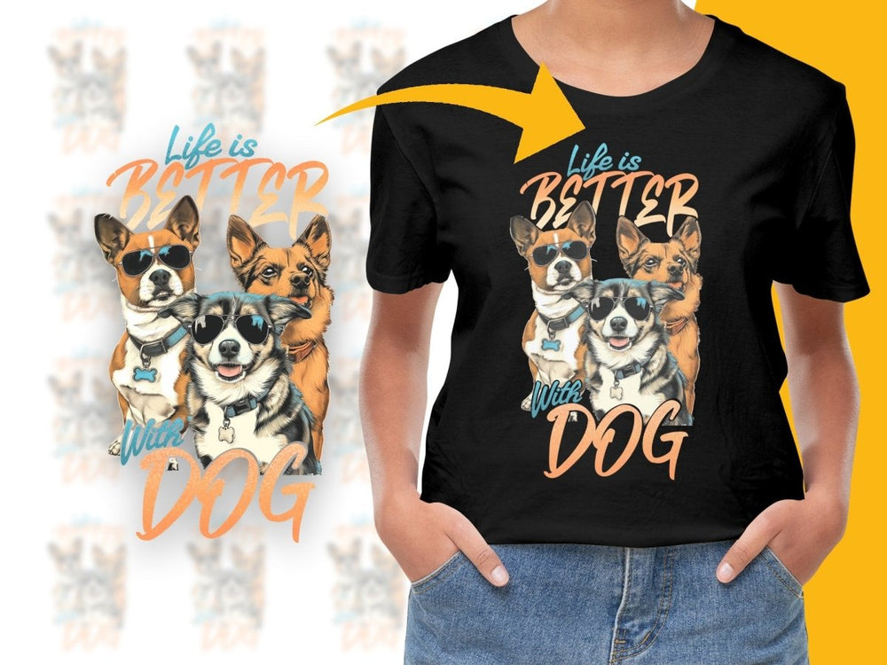 Life is Better With Dog Sunglasses Graphic PNG File - Teepew