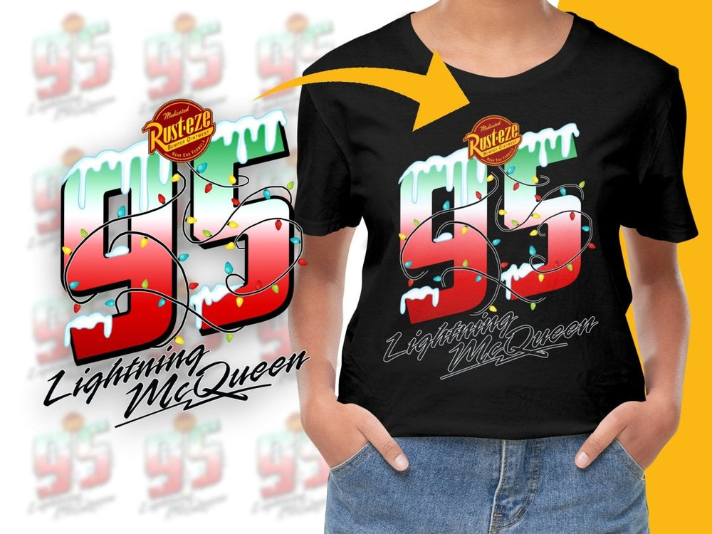 Lightning McQueen 95 Christmas PNG File - Teepew