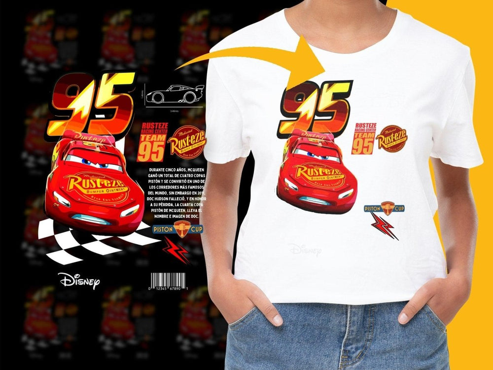 Lightning McQueen Racing Team Graphic PNG File - Teepew