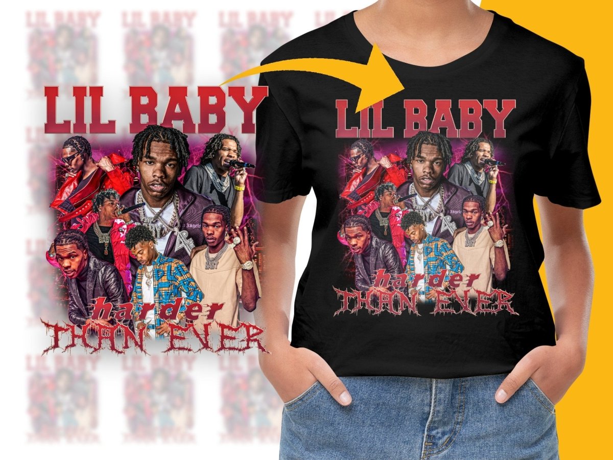 Lil Baby Harder Than Ever Bootleg PNG File - Teepew