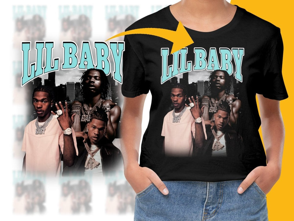 Lil Baby Tee Featuring PNG File - Teepew