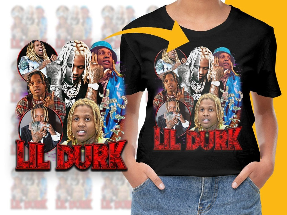 Lil Durk Bootleg Graphic Unisex PNG File - Teepew