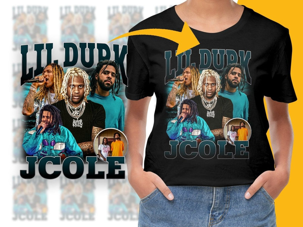 Lil Durk J Cole Bootleg Graphic PNG File - Teepew