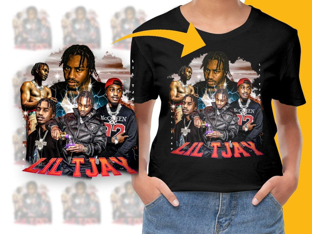 Lil Tjay Bootleg Graphic Rapper Fan PNG File - Teepew