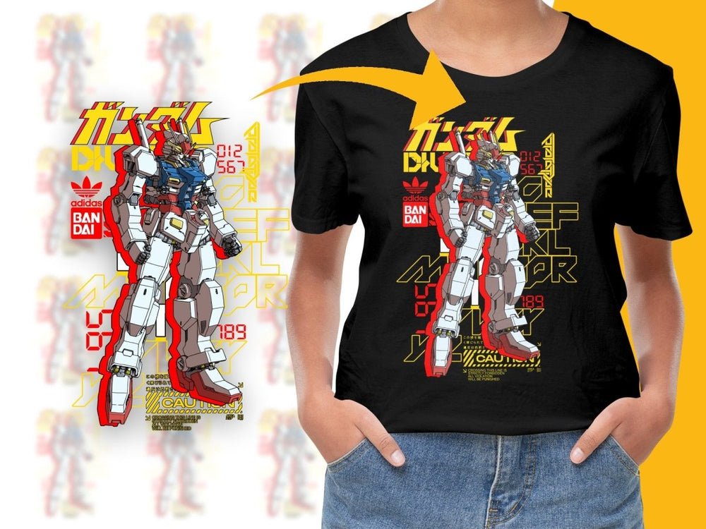 Limited Edition Adicolor RX - 78 - 2 Gundam Graphic PNG File - Teepew