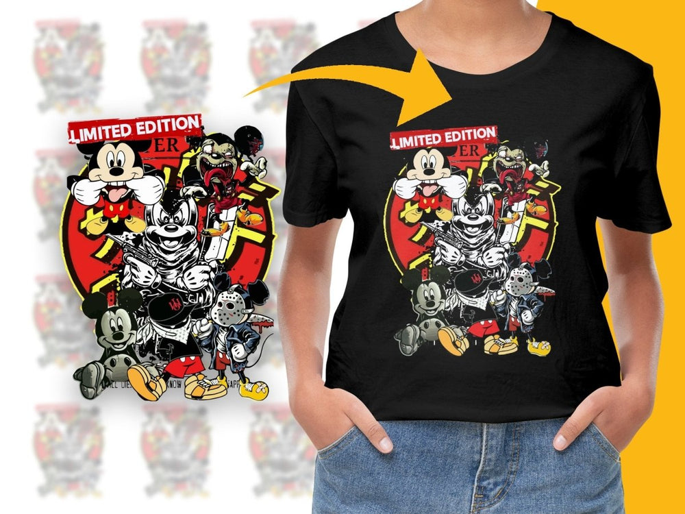Limited Edition Mickey Mouse Distorted Graphic PNG File - Teepew