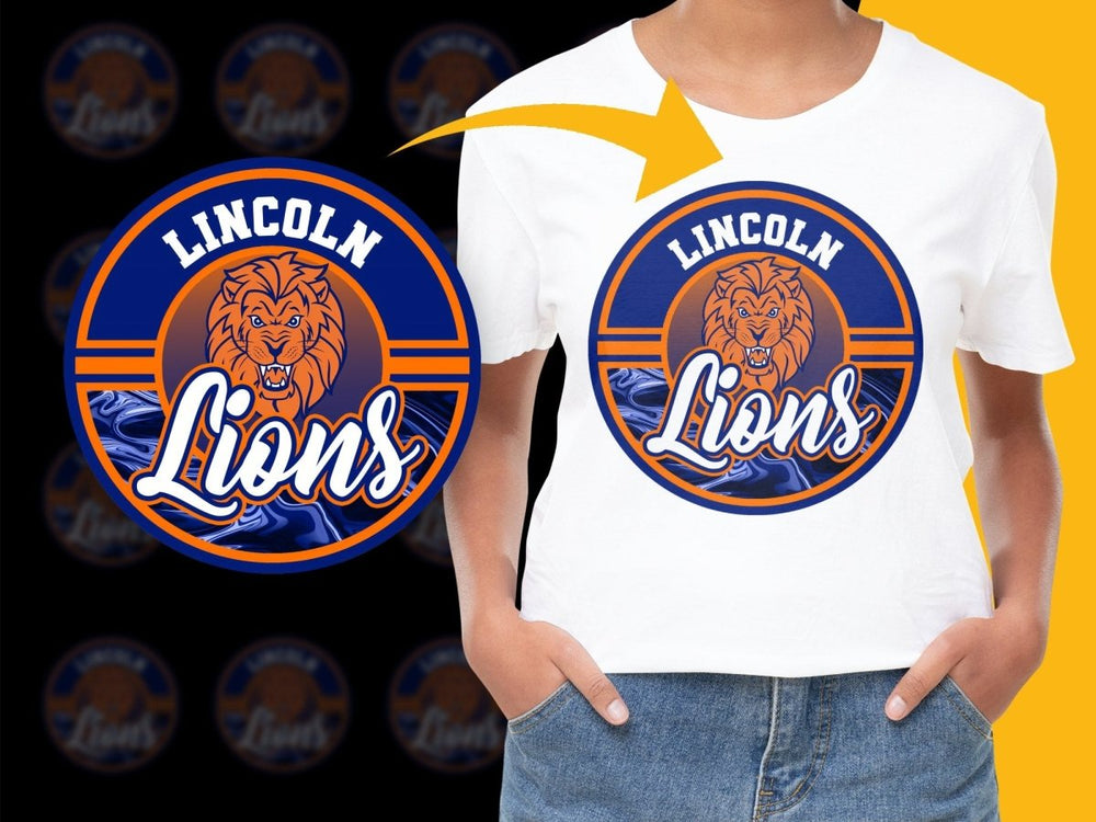 LINCOLN LIONS NCAA College PNG File - Teepew