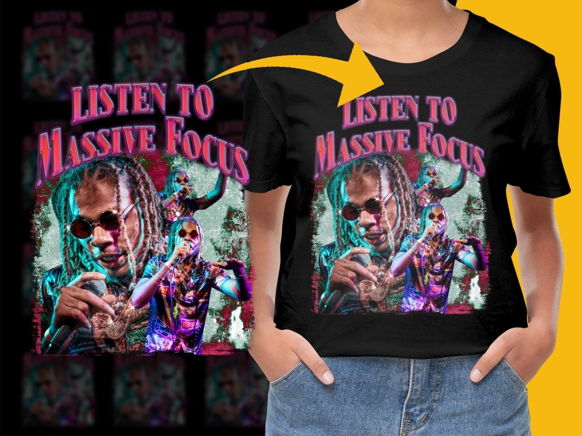 Listen to Massive Focus Graphic PNG File - Teepew