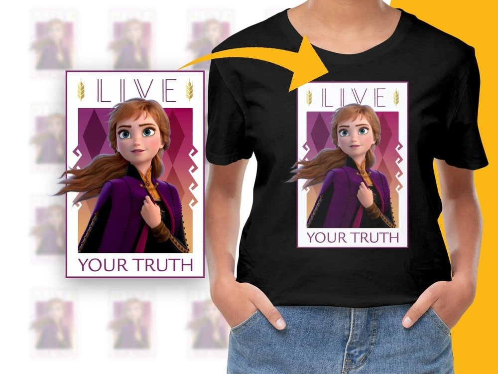 Live Your Truth Anna Frozen Character PNG File - Teepew