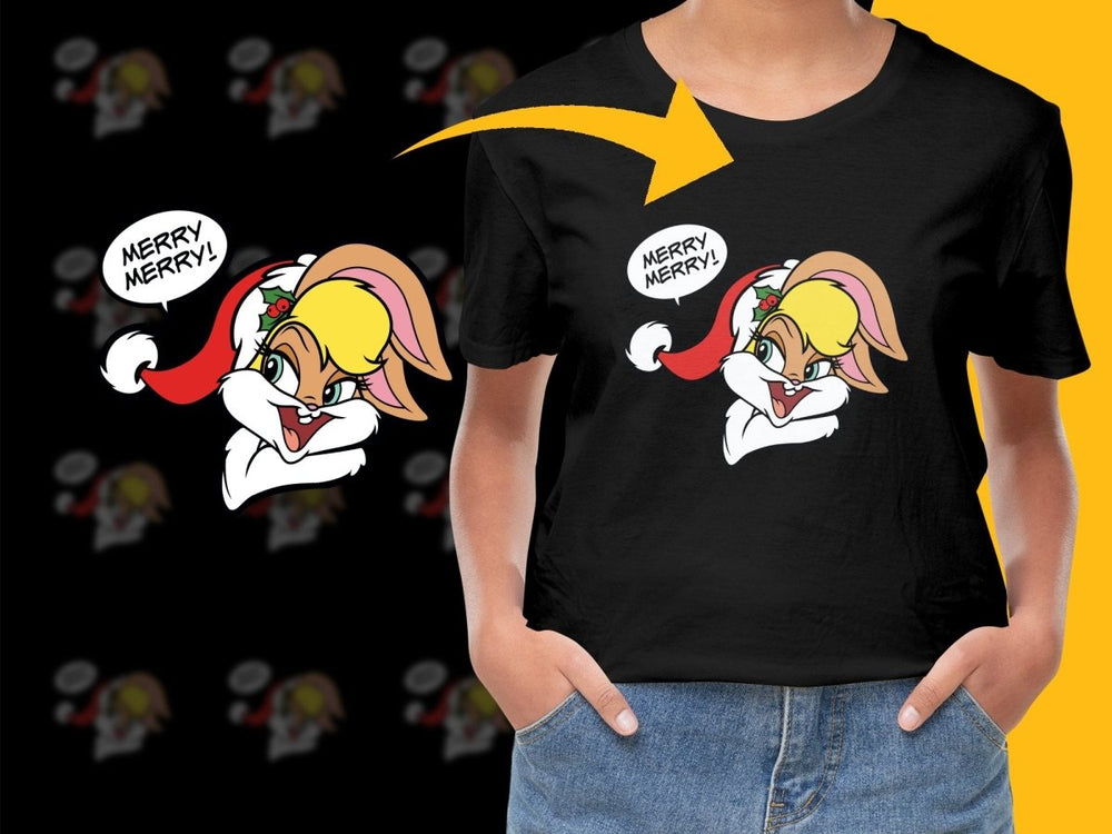 Lola Bunny Christmas Merry Merry PNG File - Teepew
