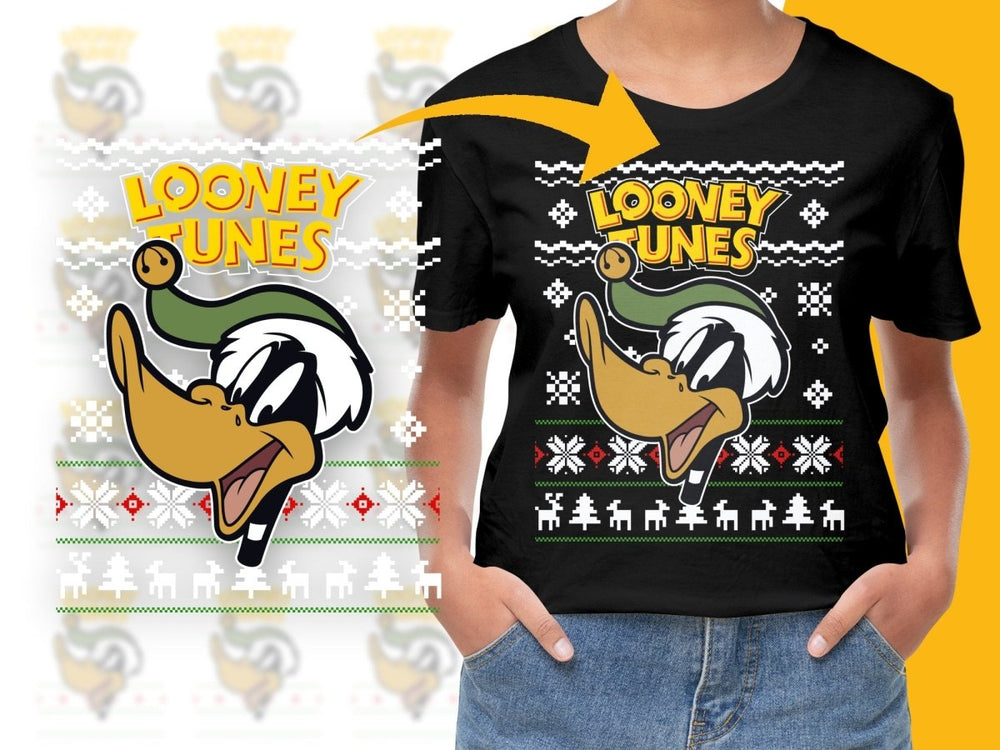 Looney Tunes Christmas Daffy Duck Holiday PNG File - Teepew