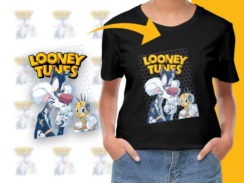 Looney Tunes Cyber Sylvester and Tweety PNG File - Teepew