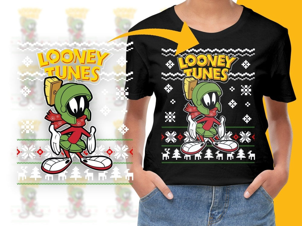 Looney Tunes Marvin the Martian Christmas PNG File - Teepew