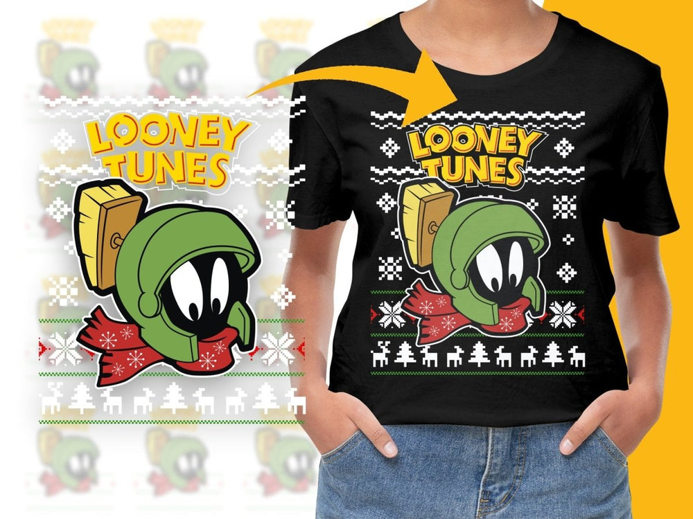 Looney Tunes Marvin the Martian Christmas PNG File - Teepew
