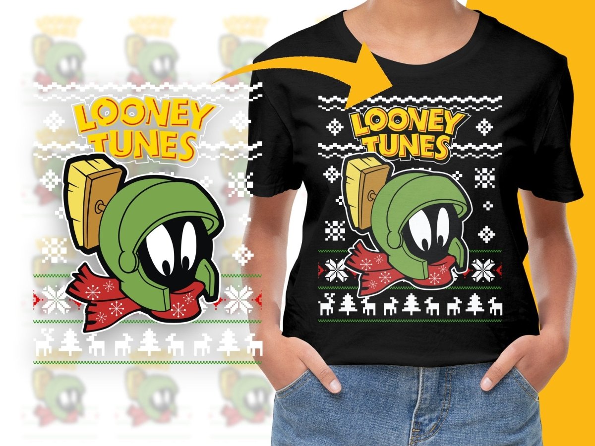 Looney Tunes Marvin the Martian Christmas PNG File - Teepew