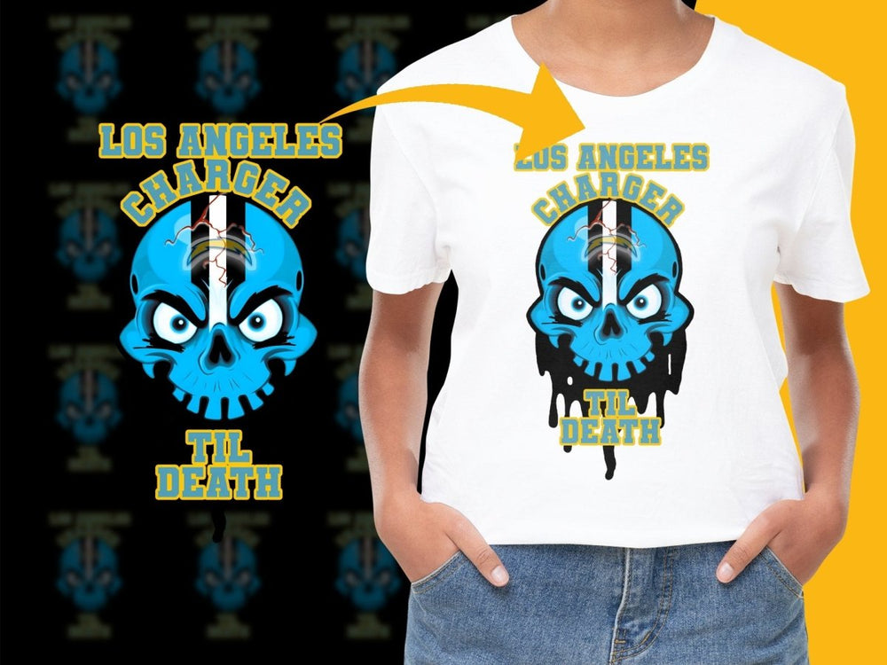 Los Angeles Charger Til Death Graphic PNG File - Teepew