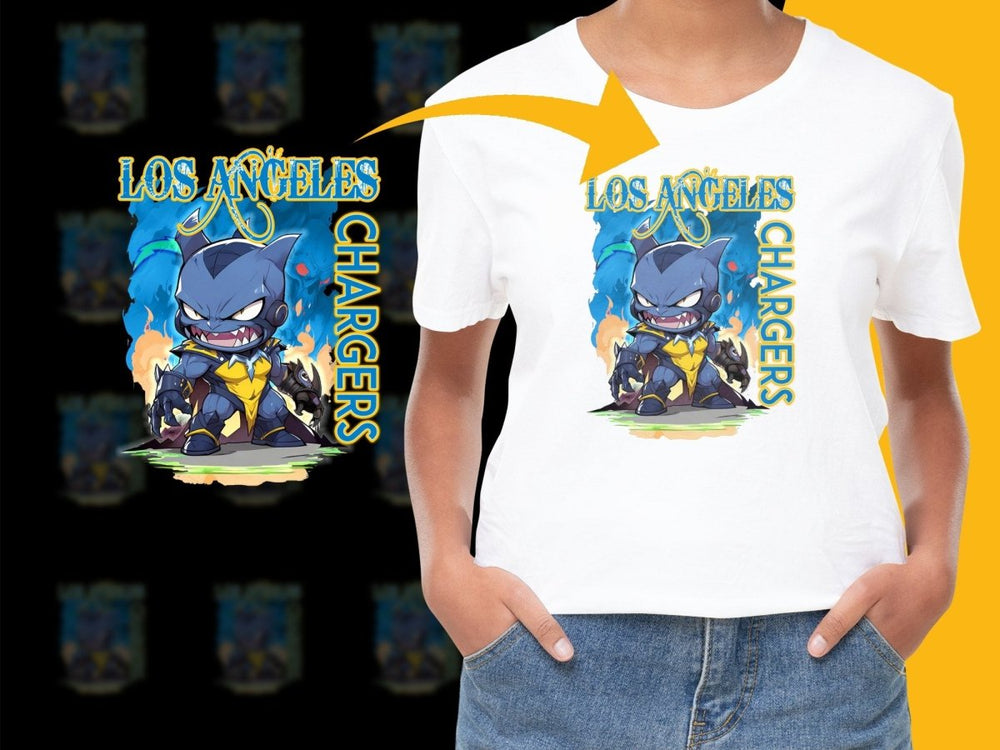 Los Angeles Chargers Cool Character Fan PNG File - Teepew