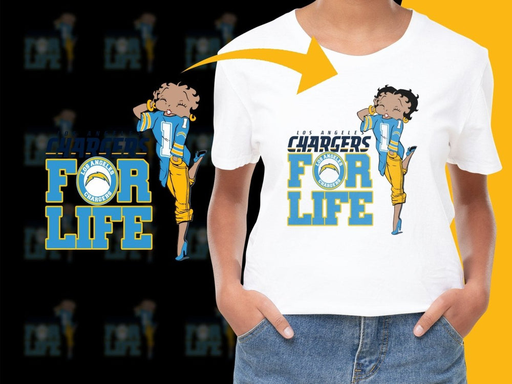 Los Angeles Chargers For Life Graphic PNG File - Teepew