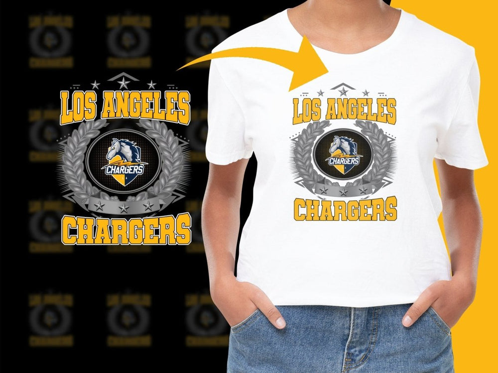 Los Angeles Chargers Graphic Tees NFL PNG File - Teepew
