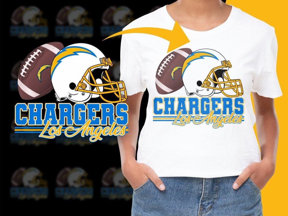 Los Angeles Chargers Logo Printed Graphic PNG File - Teepew