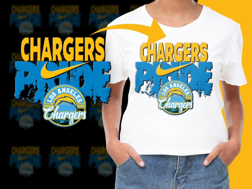 Los Angeles Chargers Pride Graphic Nike PNG File - Teepew