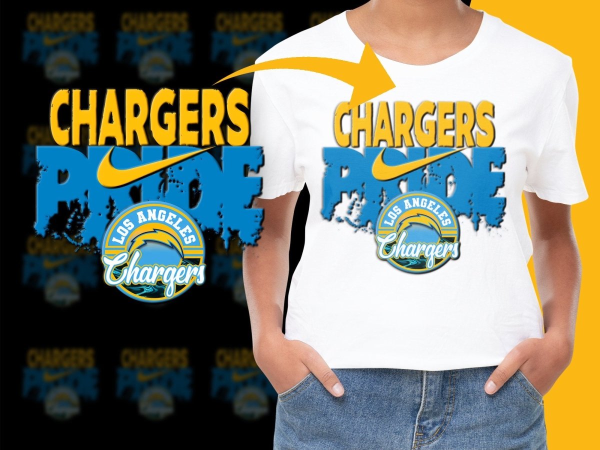 Los Angeles Chargers Pride Graphic Nike PNG File - Teepew