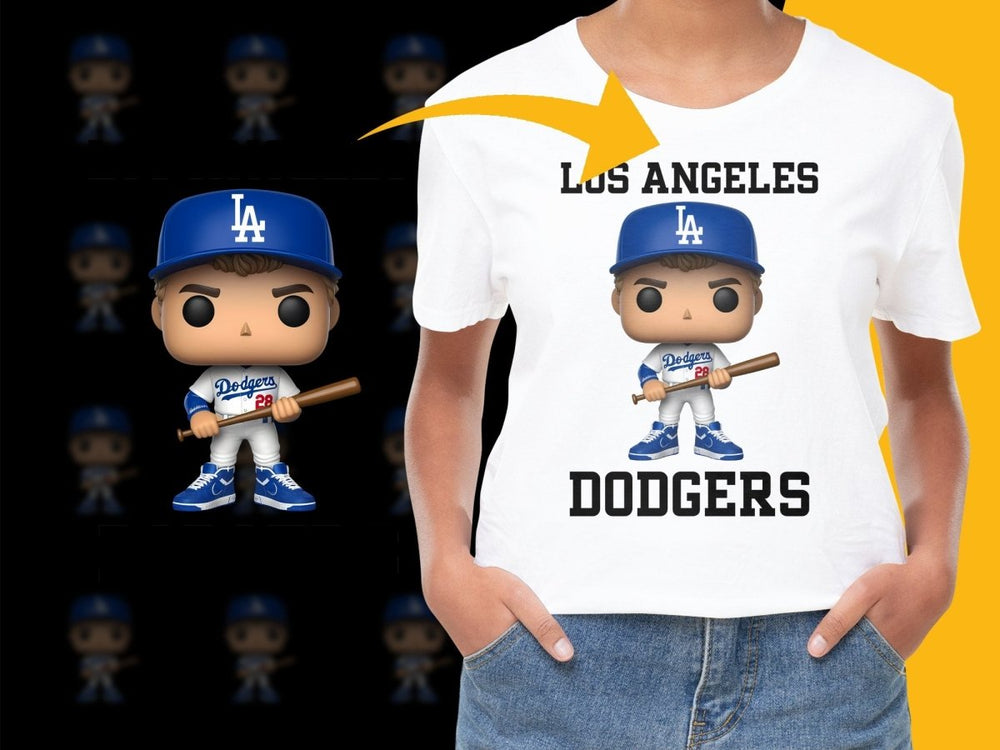 Los Angeles Dodgers Funko Pop Collectible PNG File - Teepew