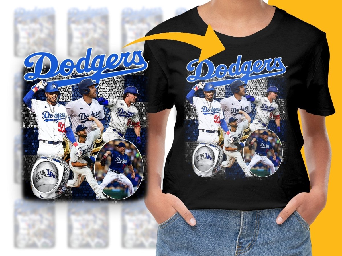 Los Angeles Dodgers Iconic MLB Player Montage PNG File - Teepew
