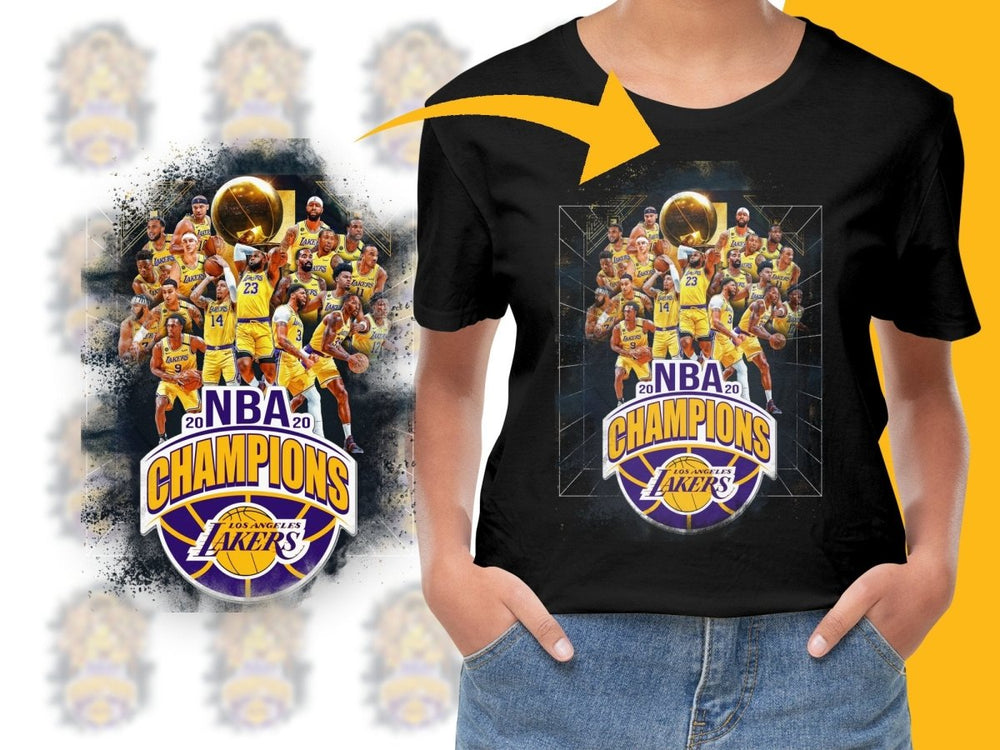 Los Angeles Lakers 2020 NBA Champions Highlight Bootleg PNG File - Teepew