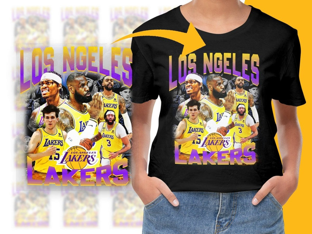 Los Angeles Lakers Basketball Team Bootleg Graphic PNG File - Teepew