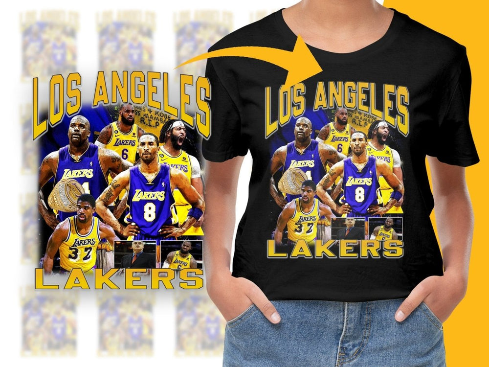 Los Angeles Lakers Basketball Team Bootleg Graphic PNG File - Teepew