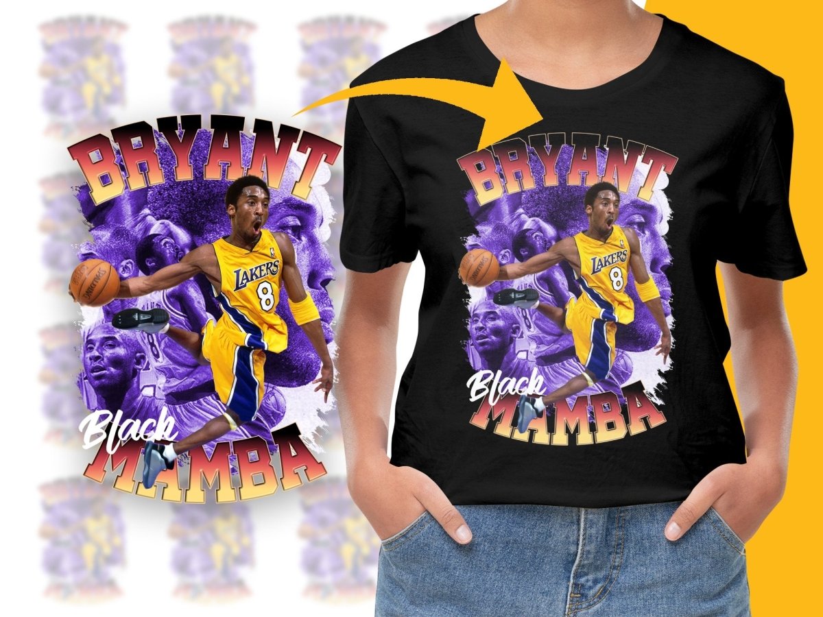 Los Angeles Lakers Legend Kobe Bryant Black Mamba Basketball Player PNG File - Teepew