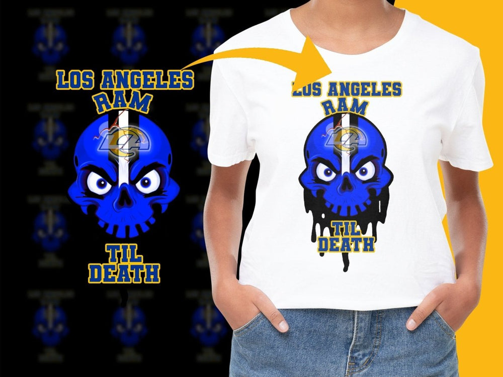 Los Angeles Ram Til Death Skull Graphic PNG File - Teepew