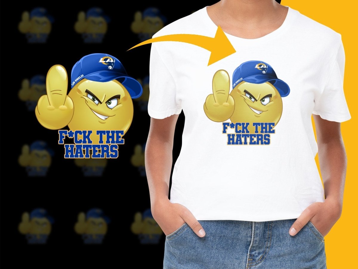 Los Angeles Rams F*ck The Haters Emoji Graphic PNG File - Teepew