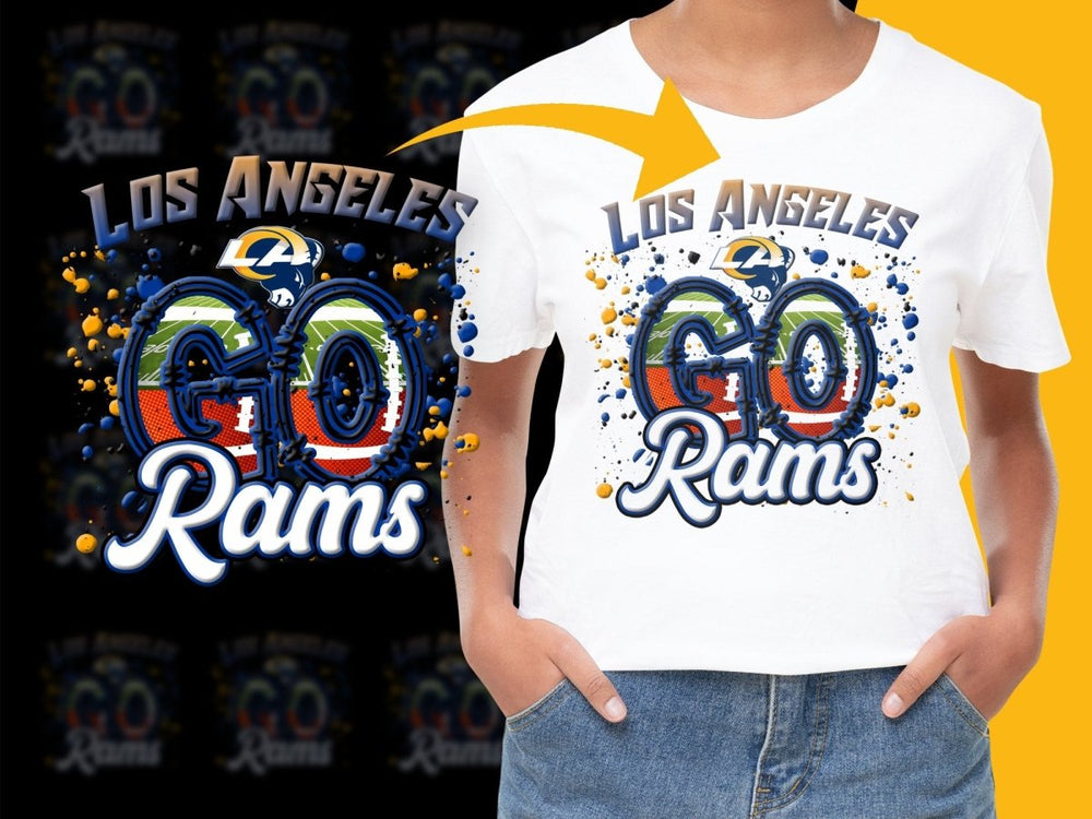 Los Angeles Rams Go Rams Splash Graphic PNG File - Teepew