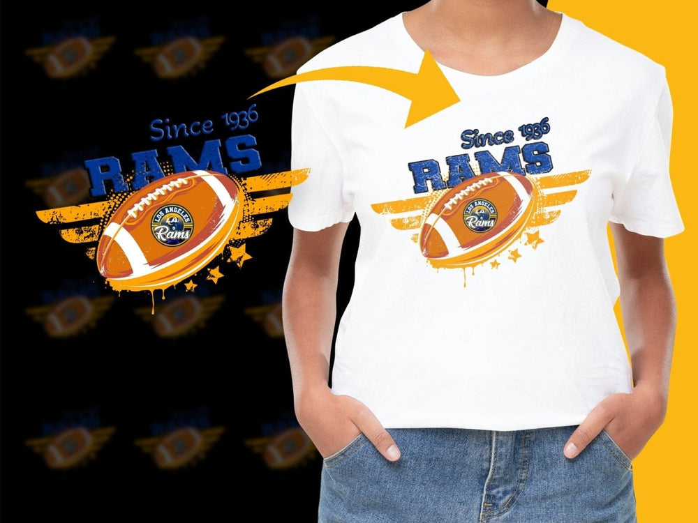 Los Angeles Rams Graphic Print Since 1936 PNG File - Teepew