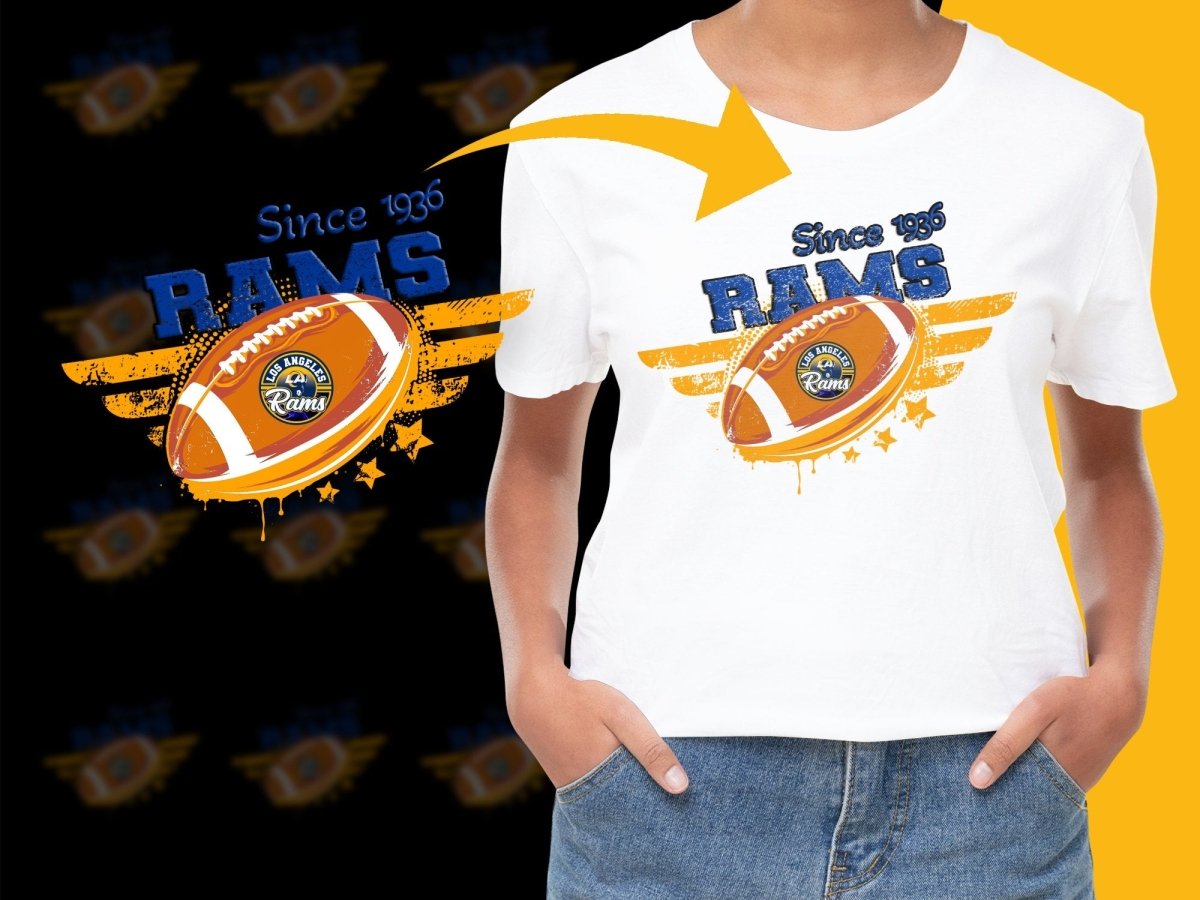 Los Angeles Rams Graphic Print Since 1936 PNG File - Teepew