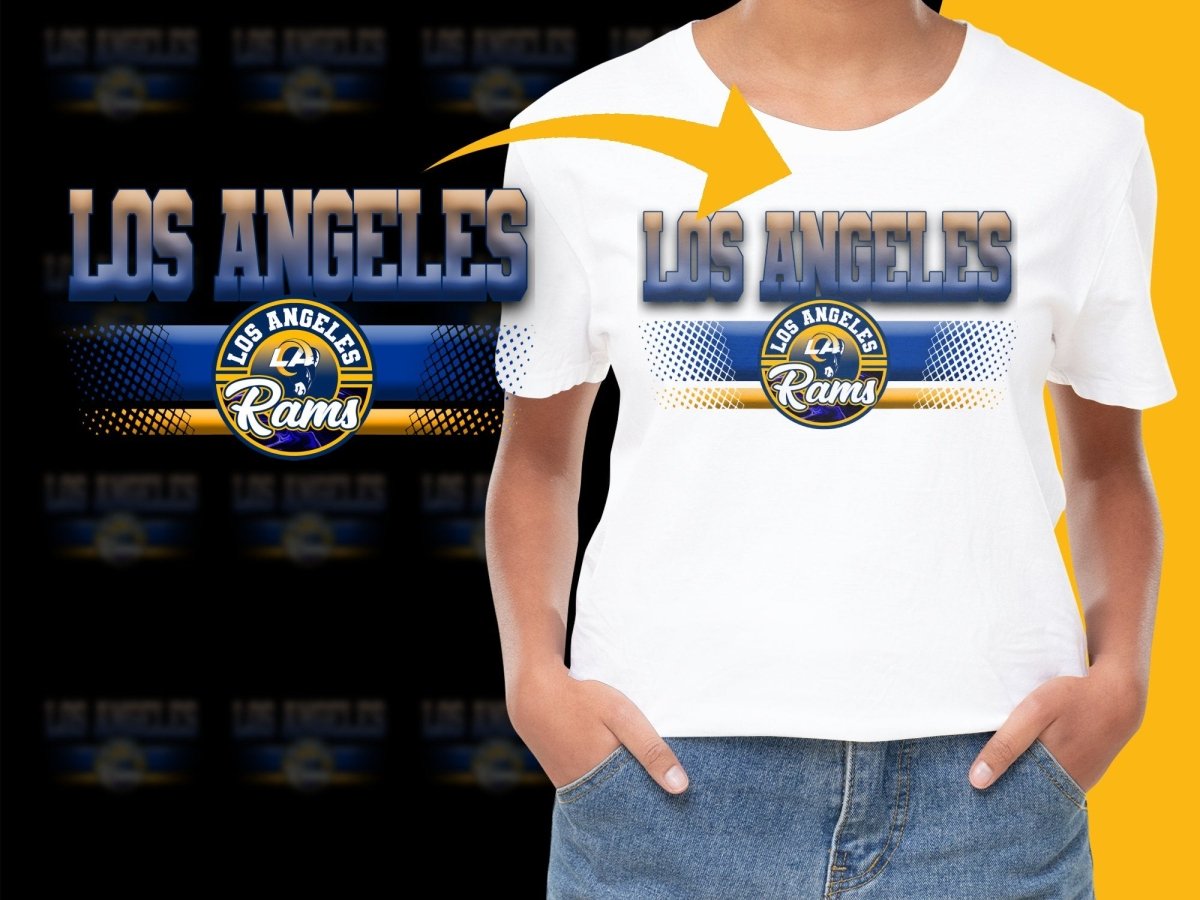Los Angeles Rams Themed Merchandise Graphic PNG File - Teepew