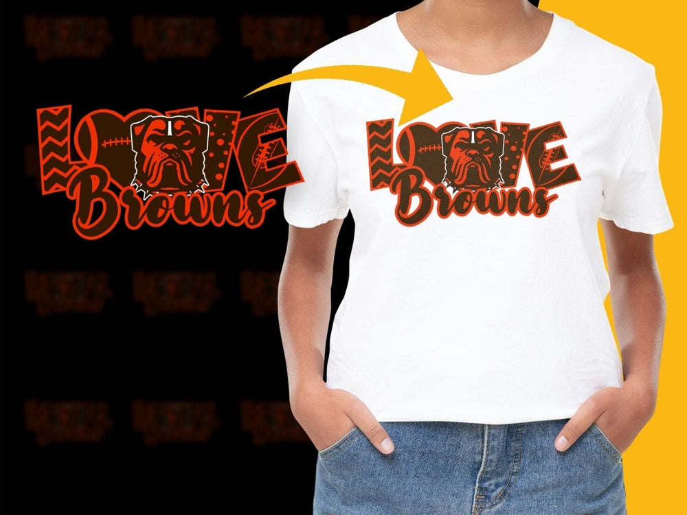 Love Cleveland Browns Mascot Graphic PNG File - Teepew