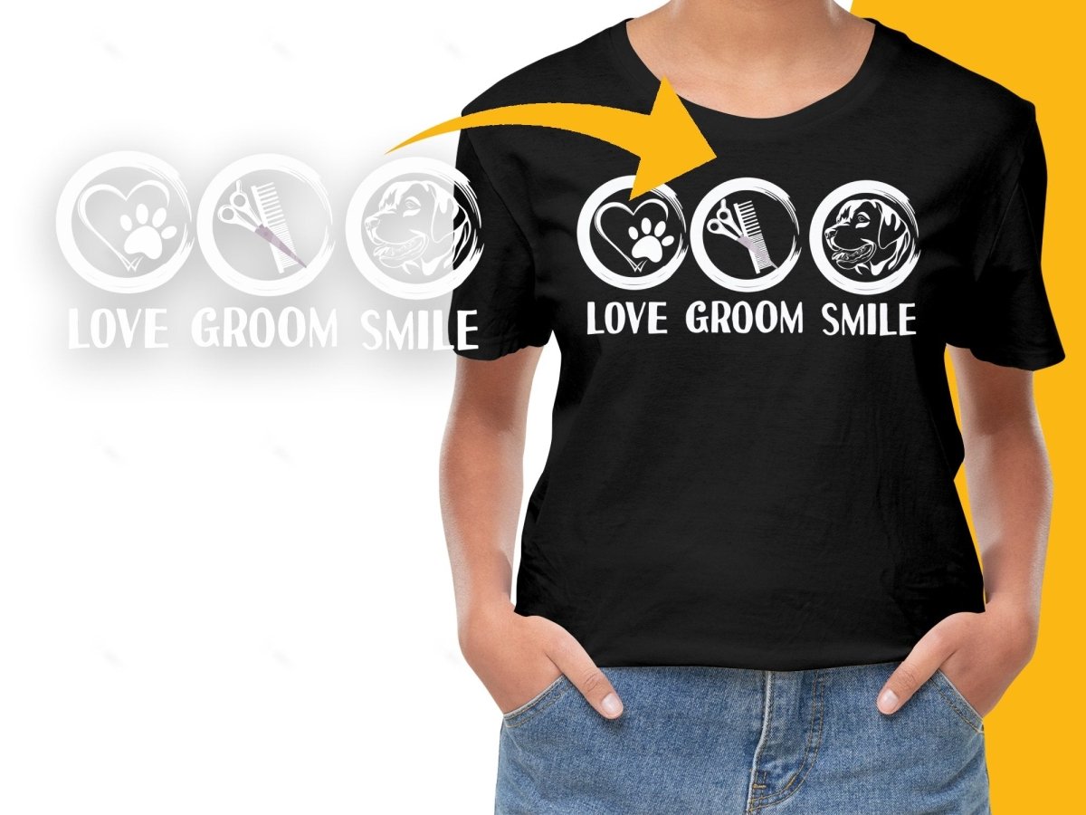 Love Groom Smile Adorable Dog Grooming PNG File - Teepew