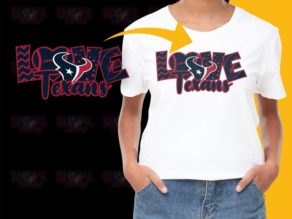 Love Houston Texans Graphic Logo Print PNG File - Teepew