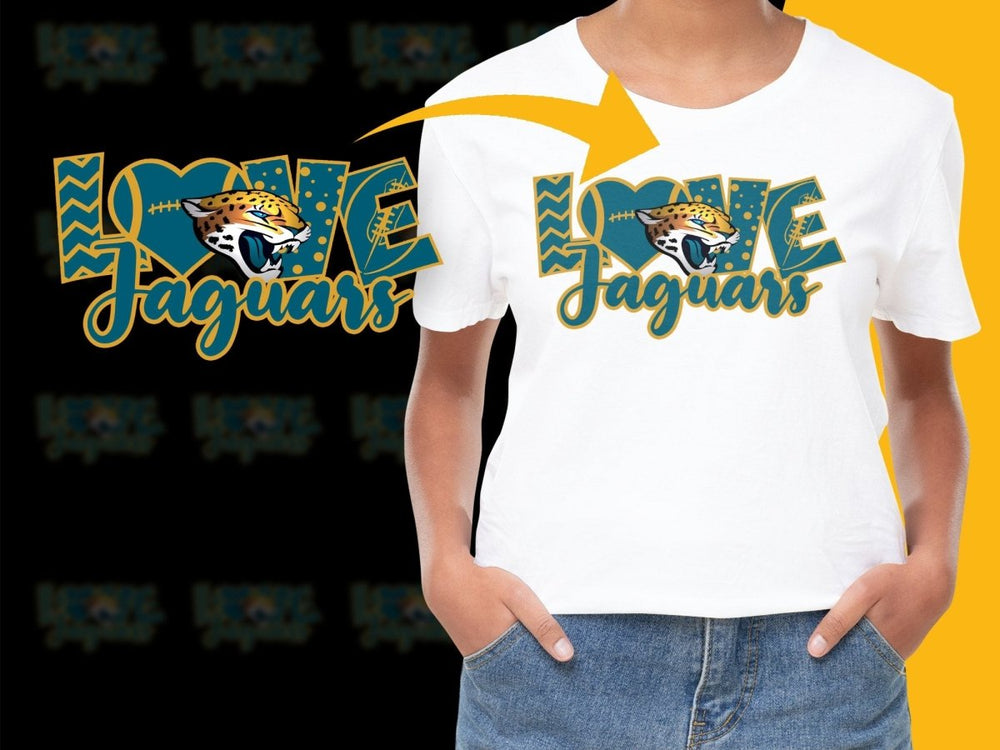 Love Jaguars Graphic Football Theme PNG File - Teepew