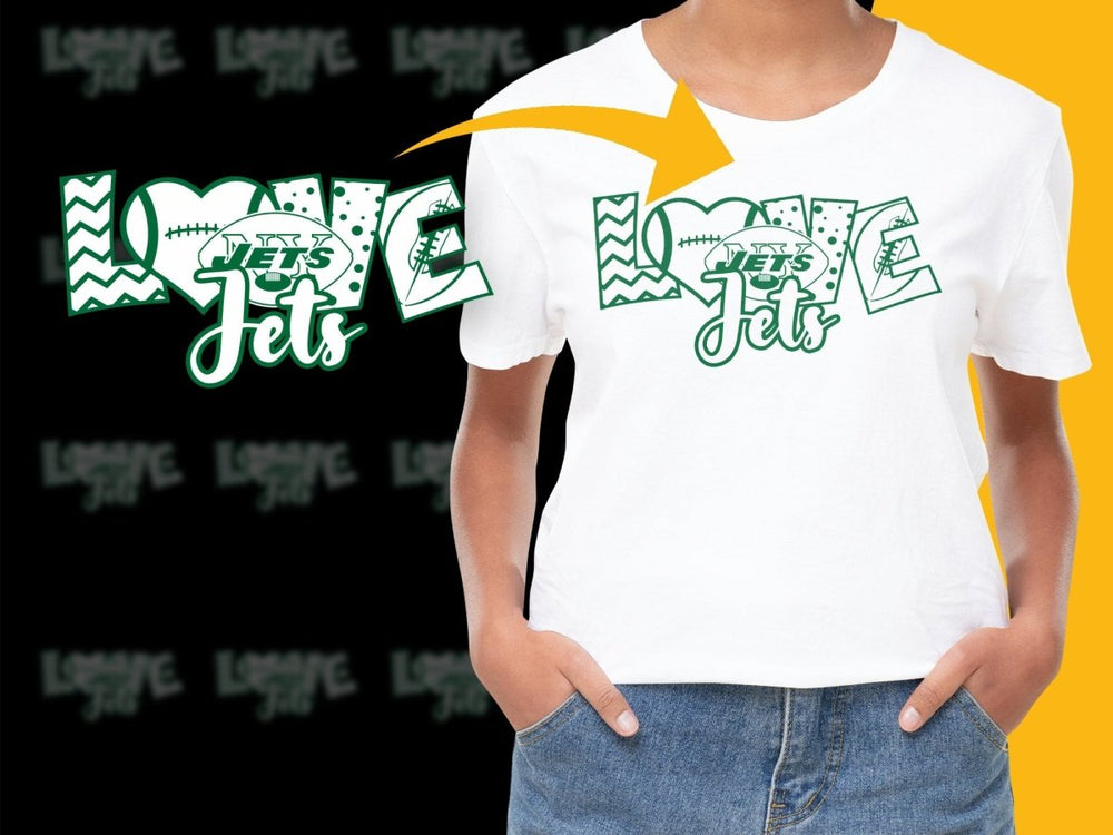 Love Jets NFL Football Graphic Print PNG File - Teepew