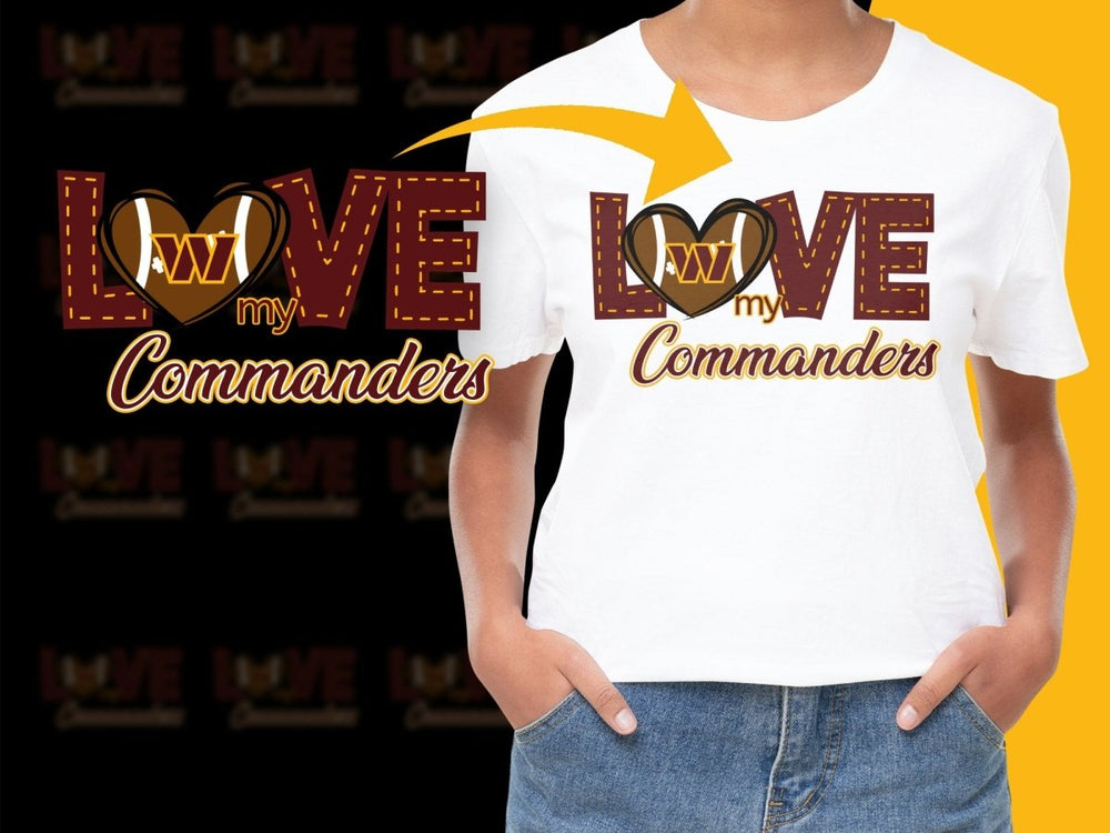 Love My Commanders Graphic PNG File - Teepew
