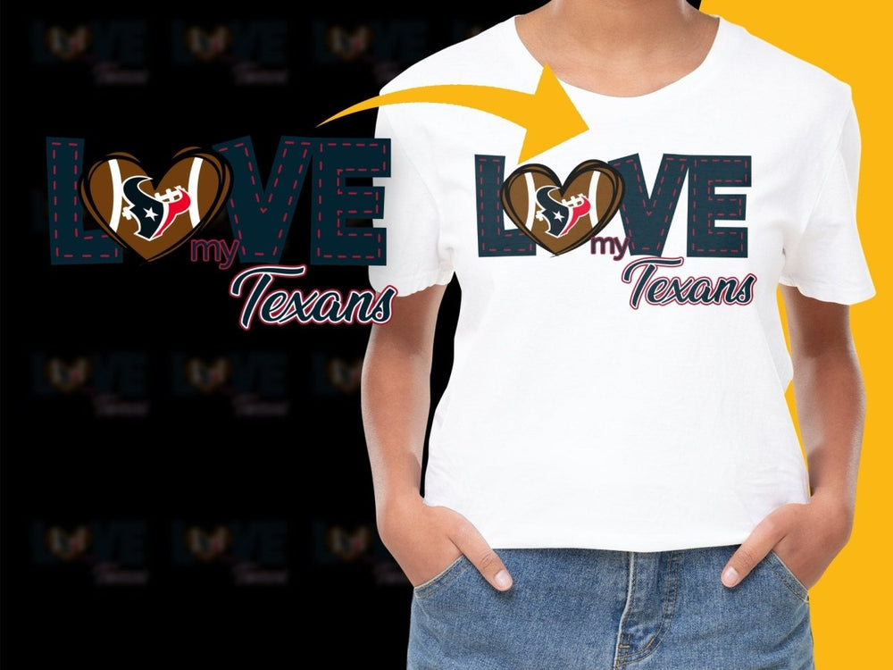 Love My Texans Football Fan Graphic PNG File - Teepew