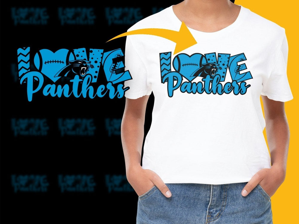 Love Panthers NFL Football Team Graphic PNG File - Teepew