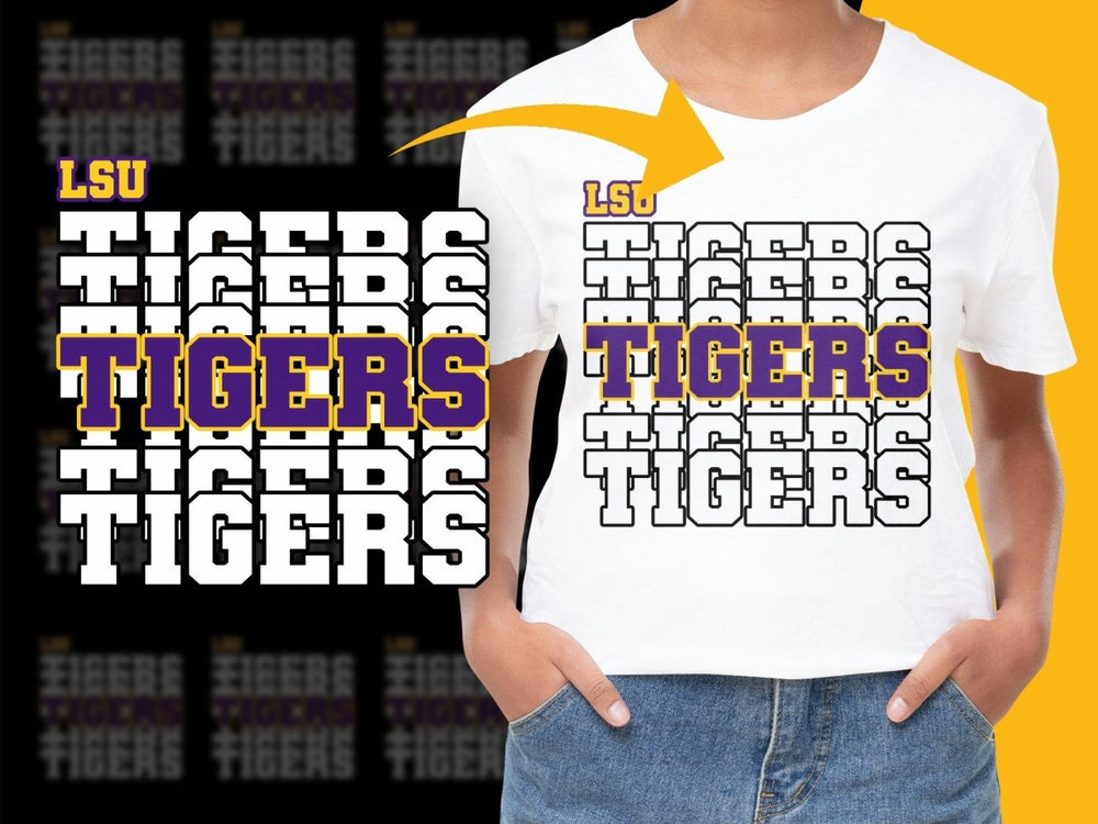 LSU Tigers NCAA College PNG File - Teepew