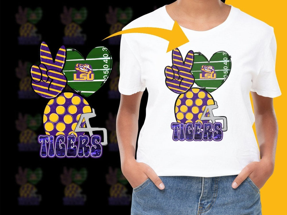 LSU Tigers NCAA College PNG File - Teepew