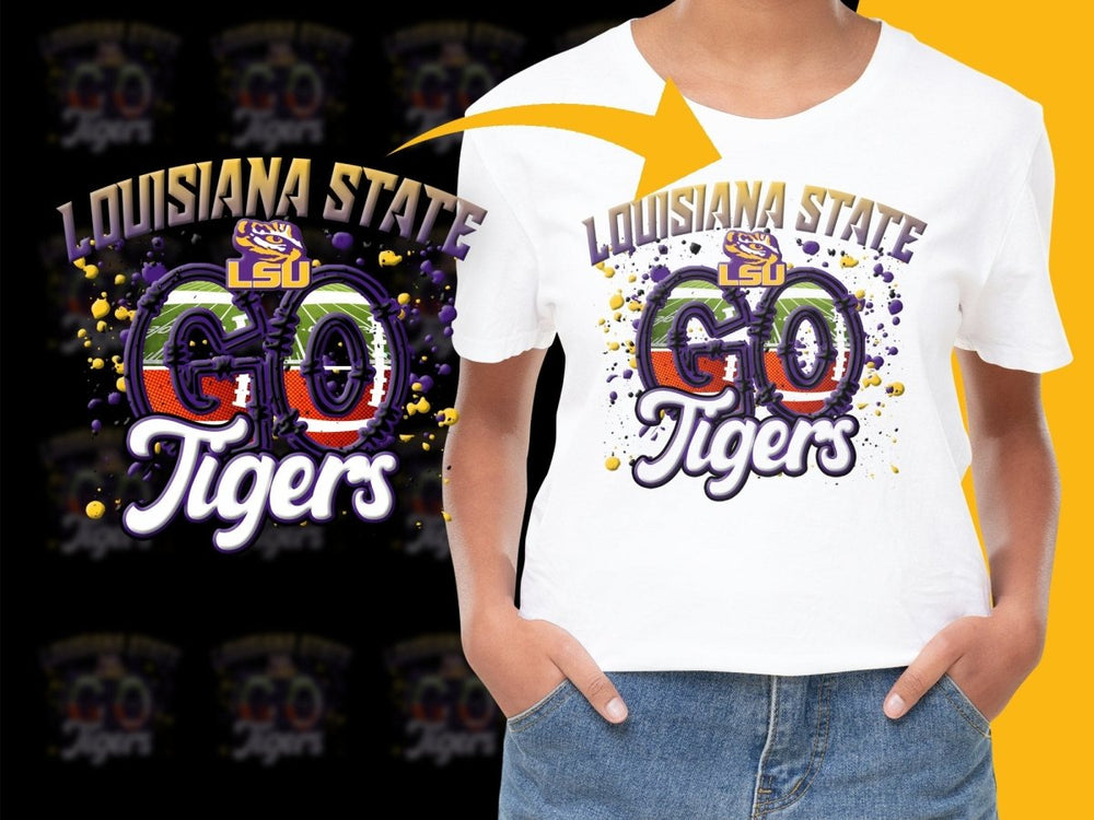 LSU Tigers NCAA College PNG File - Teepew