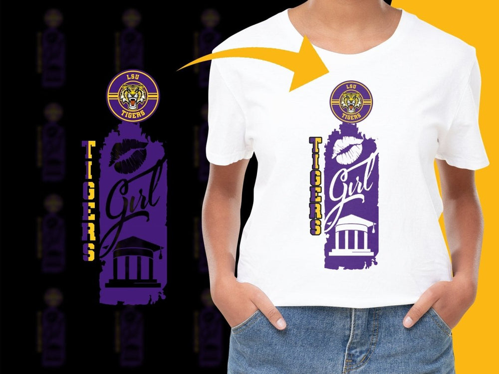 LSU Tigers NCAA College PNG File - Teepew